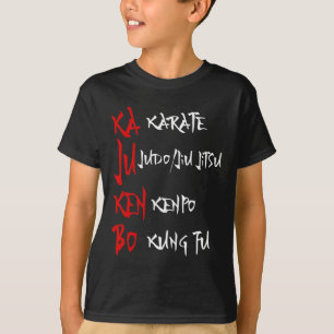 T-shirt Grand Kajukenbo Combattre Karate Judo Kenpo Kung F