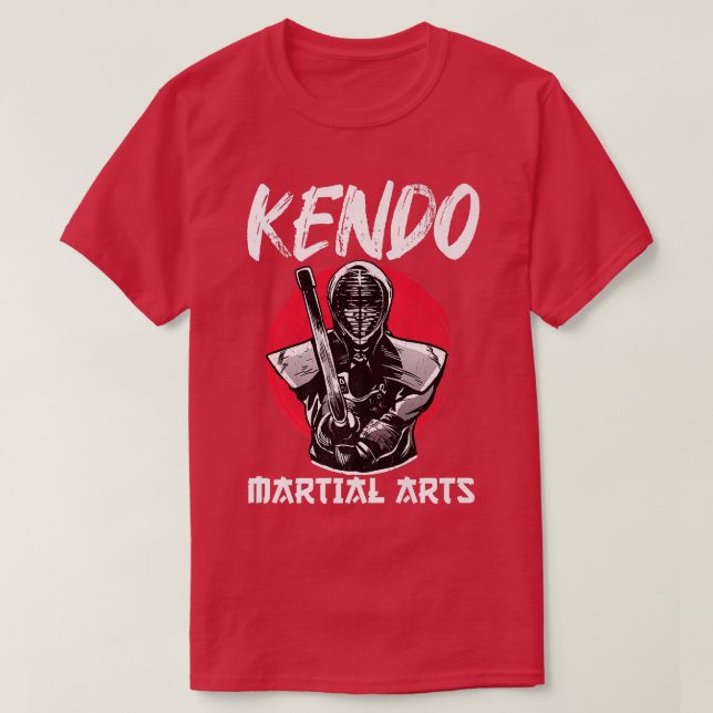 T-shirt Grand Kendo Samurai Avec Design D'Épée Japon Warri (Design devant)