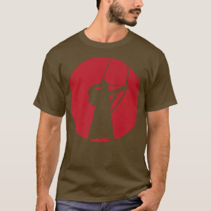 T-shirt Grand Kyudo Design Japonais Tir à l'arc Samurai (2
