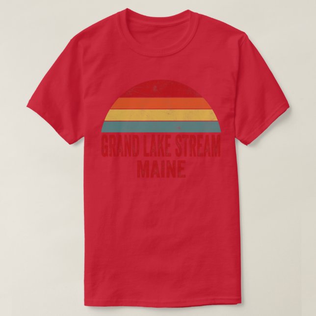T-shirt Grand Lake Stream Maine (Design devant)
