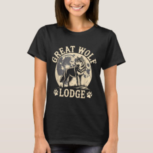 T-shirt Grand Lodge Loup Grand Loup Pleine Lune Scène Natu