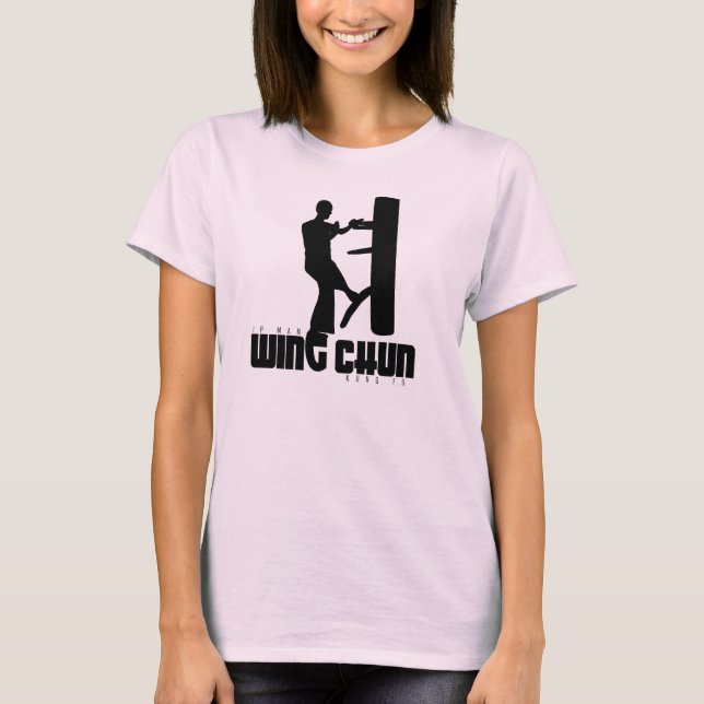 T-shirt Grand Maître - Homme Ip "Wing Chun" Doume en bois (Devant)