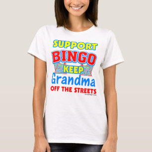 T-shirt Grand-maman de bingo-test de soutien