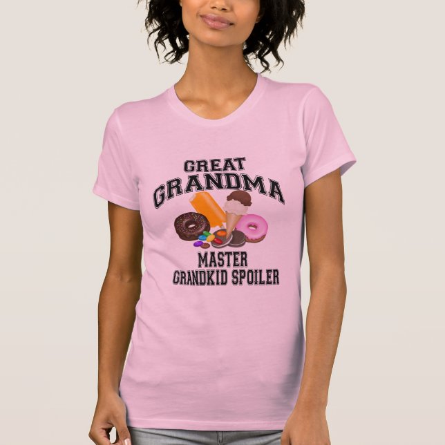 T-shirt Grand-maman de spoiler de Grandkid grande (Devant)
