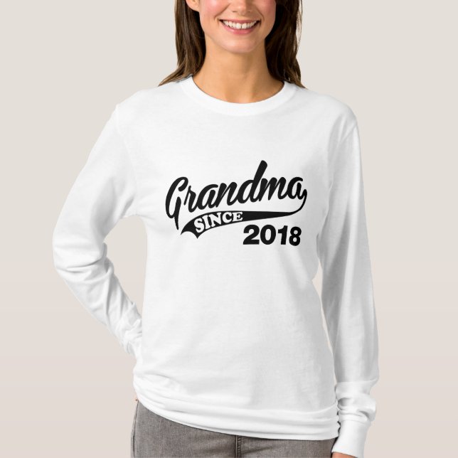 T-shirt Grand-maman depuis 2018 (Devant)