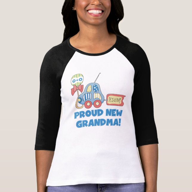 T-shirt Grand-maman fière de voiture nouvelle c'est un (Devant)
