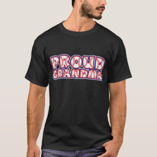 T-shirt Grand-maman FIÈRE, rouge-blanc-bleue