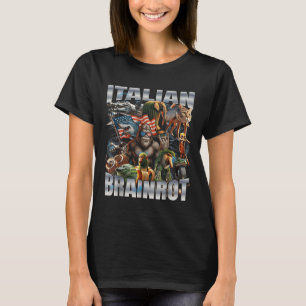 T-shirt Grand Mème Italien Brainrot Pied de Drapeau du 4 J
