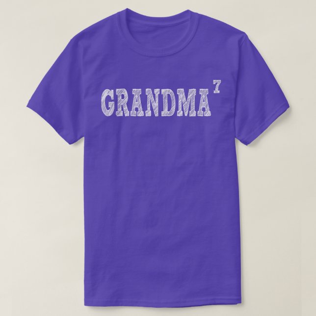 T-shirt Grand-mère 7, Sept-petits, Grand-mère 7  (Design devant)