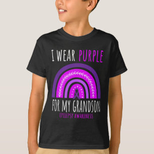 T-shirt Grand-mère arc-en-ciel grand-père pourpre petit-fi