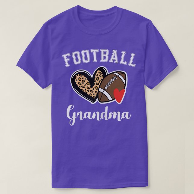 T-shirt Grand-mère au coeur léopard  (Design devant)