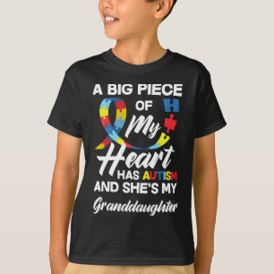 T-shirt Grand-mère autiste Grand-père Petite-fille autiste