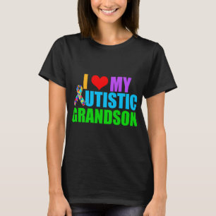 T-shirt Grand-mère Autistic Grandson