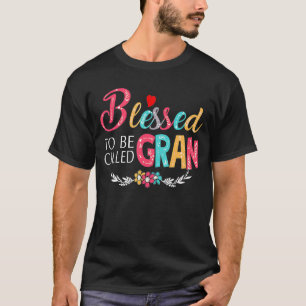 T-shirt Grand-mère Béni d'être appelé Gran Colorful art