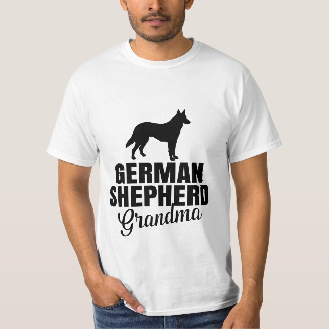 T-shirt grand-mère berger allemand (Devant)