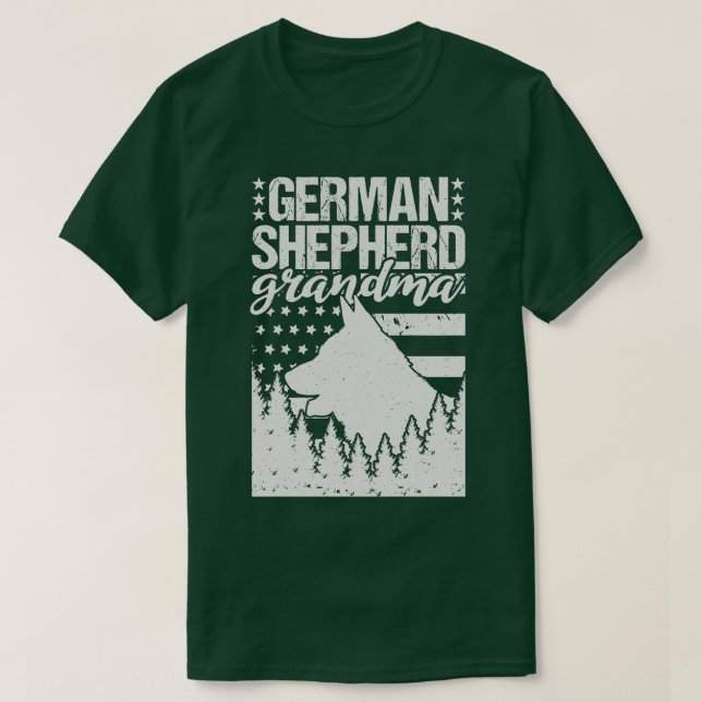 T-shirt Grand-mère berger allemande 1 (Design devant)