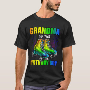 T-shirt Grand-mère Birthday Boy Roller Skating Birthday Ma