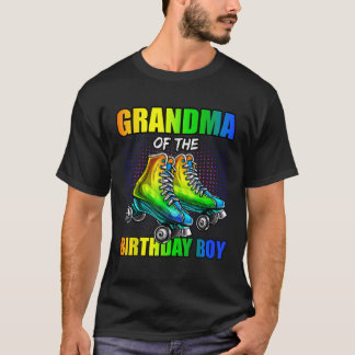 T-shirt Grand-mère Birthday Boy Roller Skating Birthday Ma