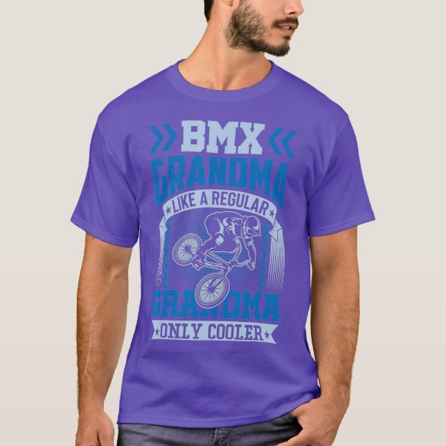 T-shirt Grand-Mère BMX Comme Un Grand-Mère Ordinaire Seule (Devant)