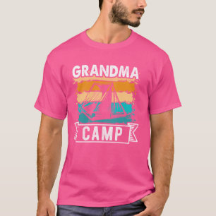 T-shirt Grand-mère Camp 2024 Vacances en famille Camping d