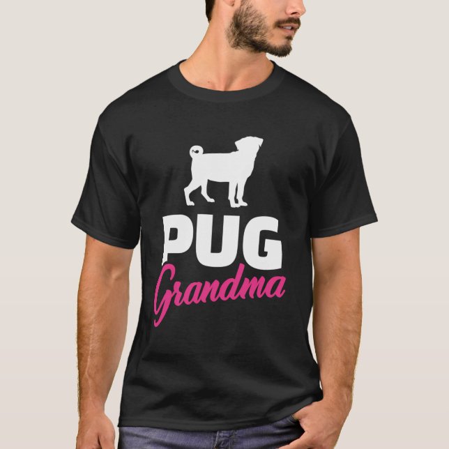 T-shirt Grand-mère carlin (Devant)