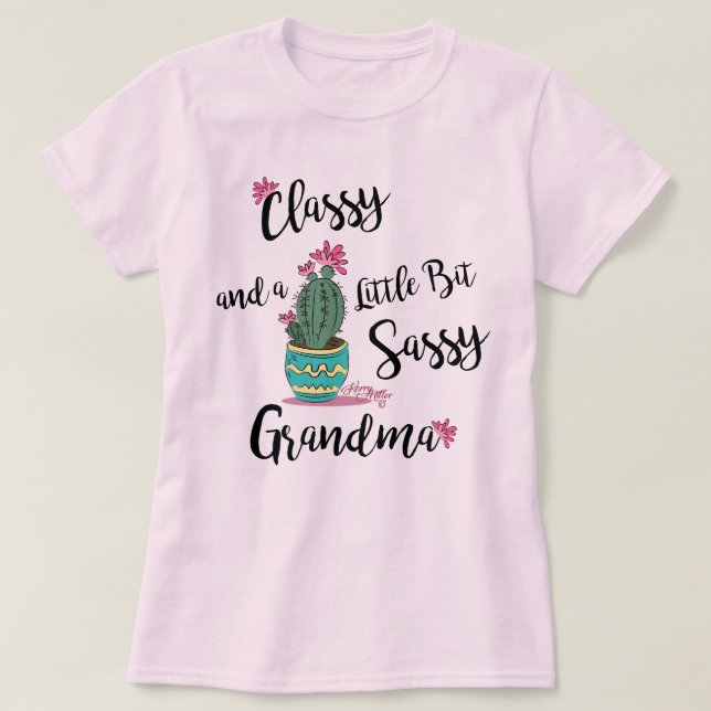 T-shirt Grand-Mère Classique Et Un Peu Sassy (Design devant)