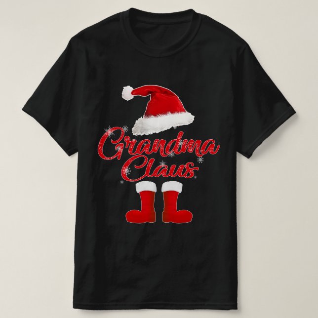 T-shirt grand-mère claus (Design devant)