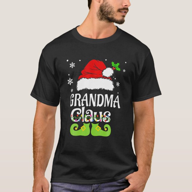 T-shirt Grand-mère Claus, Famille Correspondante Grand-mèr (Devant)