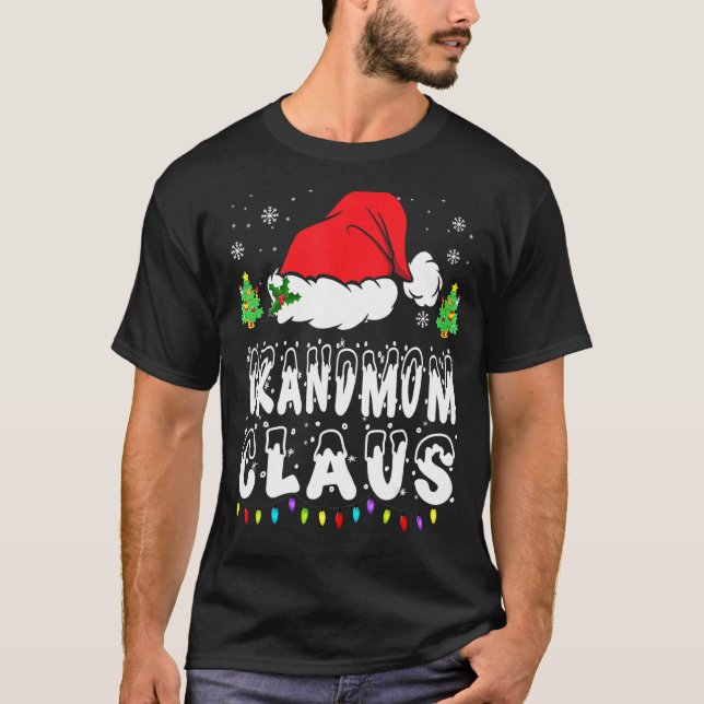 T-shirt Grand-mère Claus Famille Correspons Grand-mère Cla (Devant)