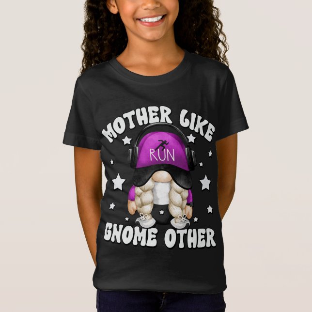 T-Shirt Grand-Mère Coureur Gnome Pour Marathon Runner Funn (Devant)