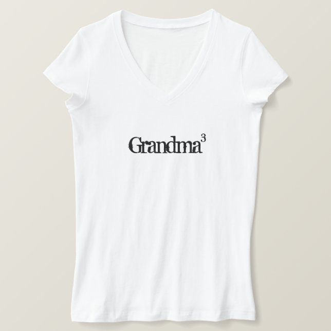 T-shirt Grand-mère Cubed (Design devant)