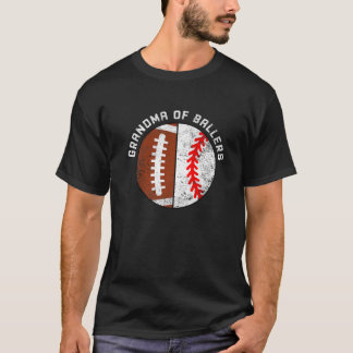 T-shirt Grand-Mère De Ballers Drôle Football De Baseball G