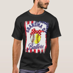 T-shirt Grand-Mère De Ballers Grand Baseball Softball Pour