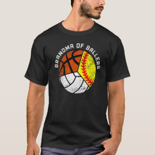 T-shirt Grand-Mère De Ballers Softball Volley-Basket