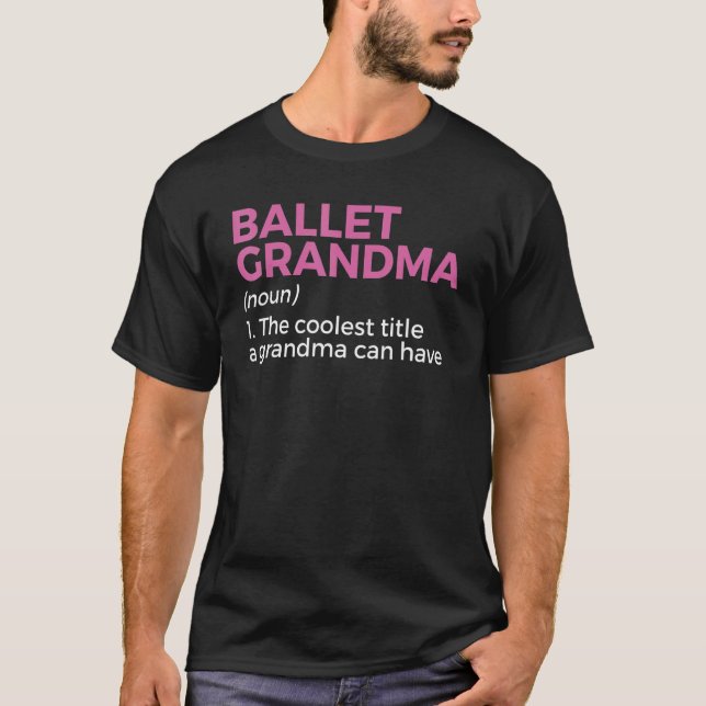 T-shirt Grand-mère de ballon Définition Danse 1 (Devant)