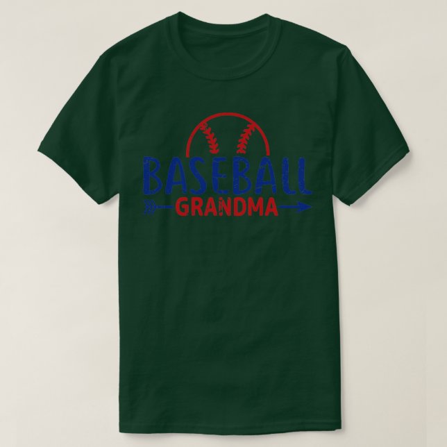 T-shirt Grand-mère de baseball (Design devant)