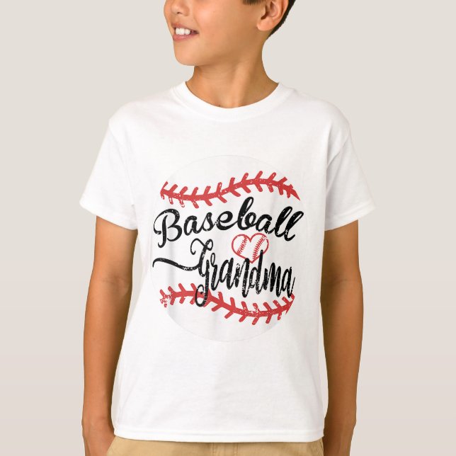 T-shirt Grand-mère de baseball fière (Devant)