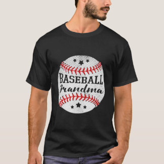 T-shirt Grand-mère de baseball Vintage cadeau rétro pour N