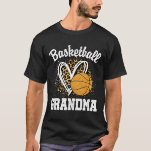 T-shirt Grand-mère de basket-ball Leopard Heart