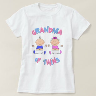 T-shirt Grand-mère de bébés jumeaux