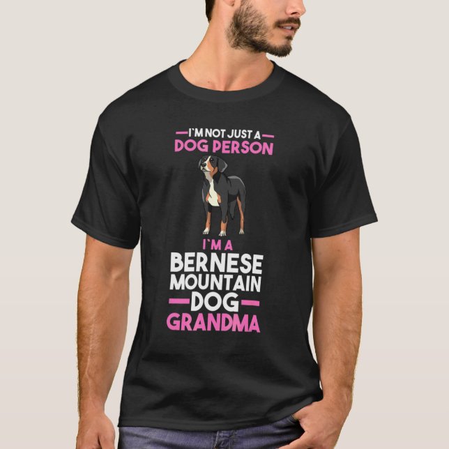 T-shirt Grand-mère de chien Bernese Mountain Grandma (Devant)