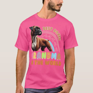 T-shirt Grand-mère de chien Meilleur Grand-mère de boxeur
