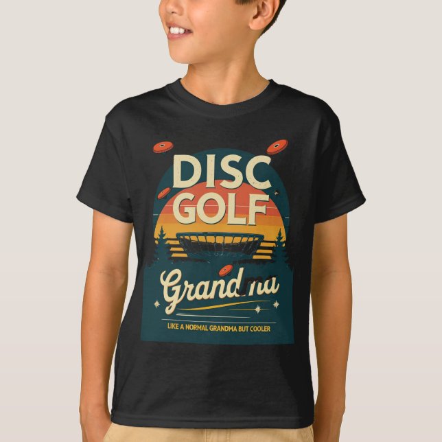 T-shirt Grand-mère de disc golf Midnight Drive  (Devant)