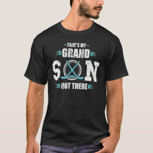 T-shirt Grand-mère de hockey c'est mon petit-fils là bas p