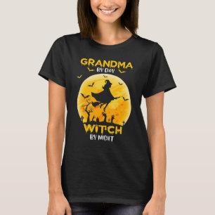 T-shirt Grand-mère de jour Sorcière de nuit Costume d'Hall