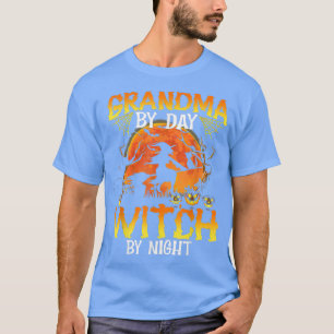 T-shirt Grand-mère de jour sorcière de nuit promenade en s