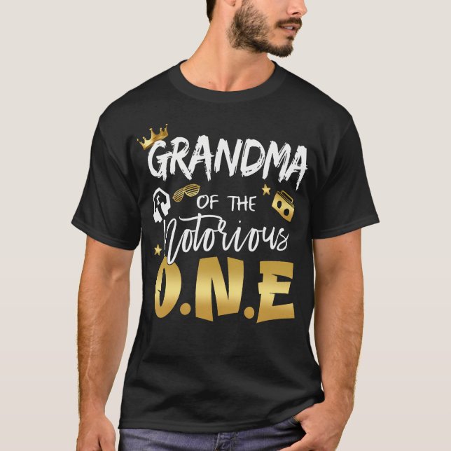 T-shirt Grand-Mère De La Célèbre École Du 1Er Anniversaire (Devant)
