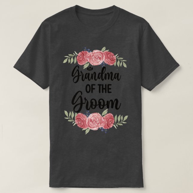 T-shirt Grand-Mère De La Chambre Mariage Fête Salle Douche (Design devant)