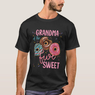 T-shirt Grand-Mère De La Douce Cinq 5Ème Fête D'Anniversai