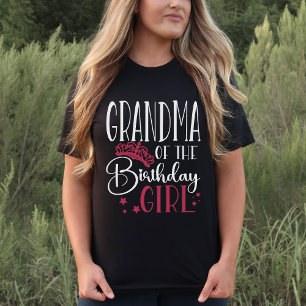 T-shirt Grand-mère de la famille personnalisée fille anniv